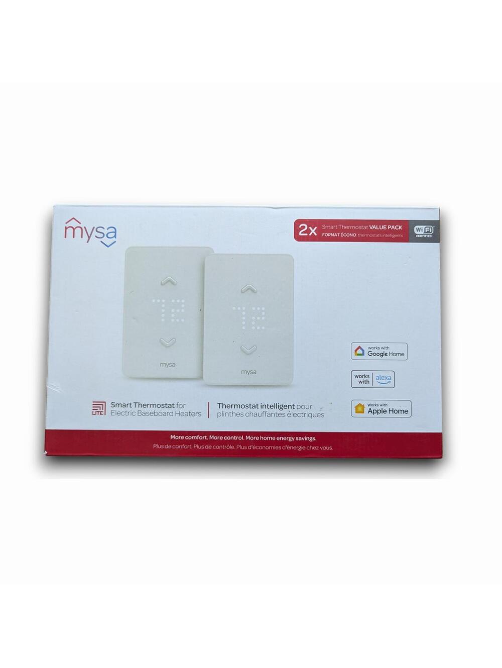 2 Pack Mysa Smart Thermostat LITE for Electric Baseboard Heaters